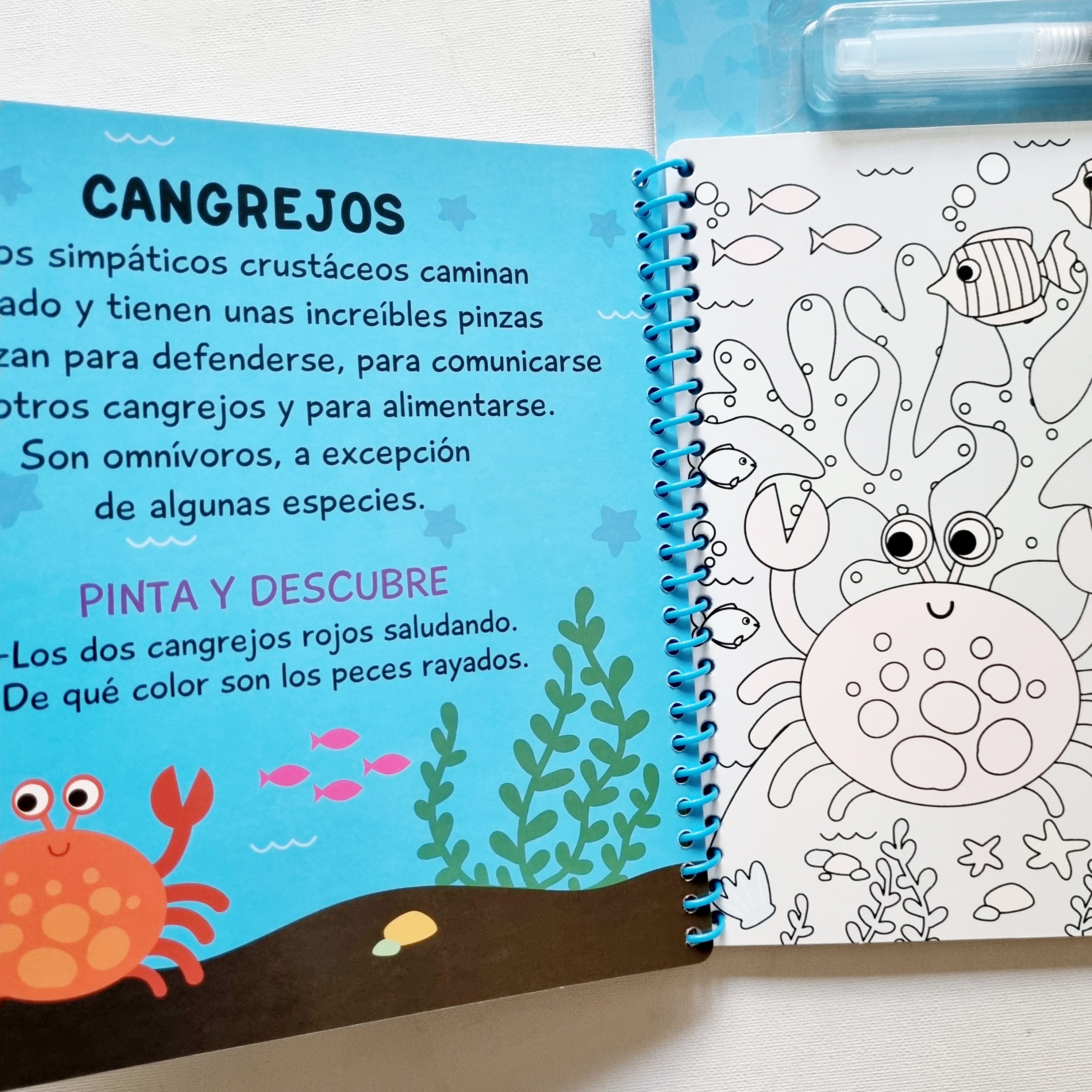 Magia al agua. En el océano pinto con agua