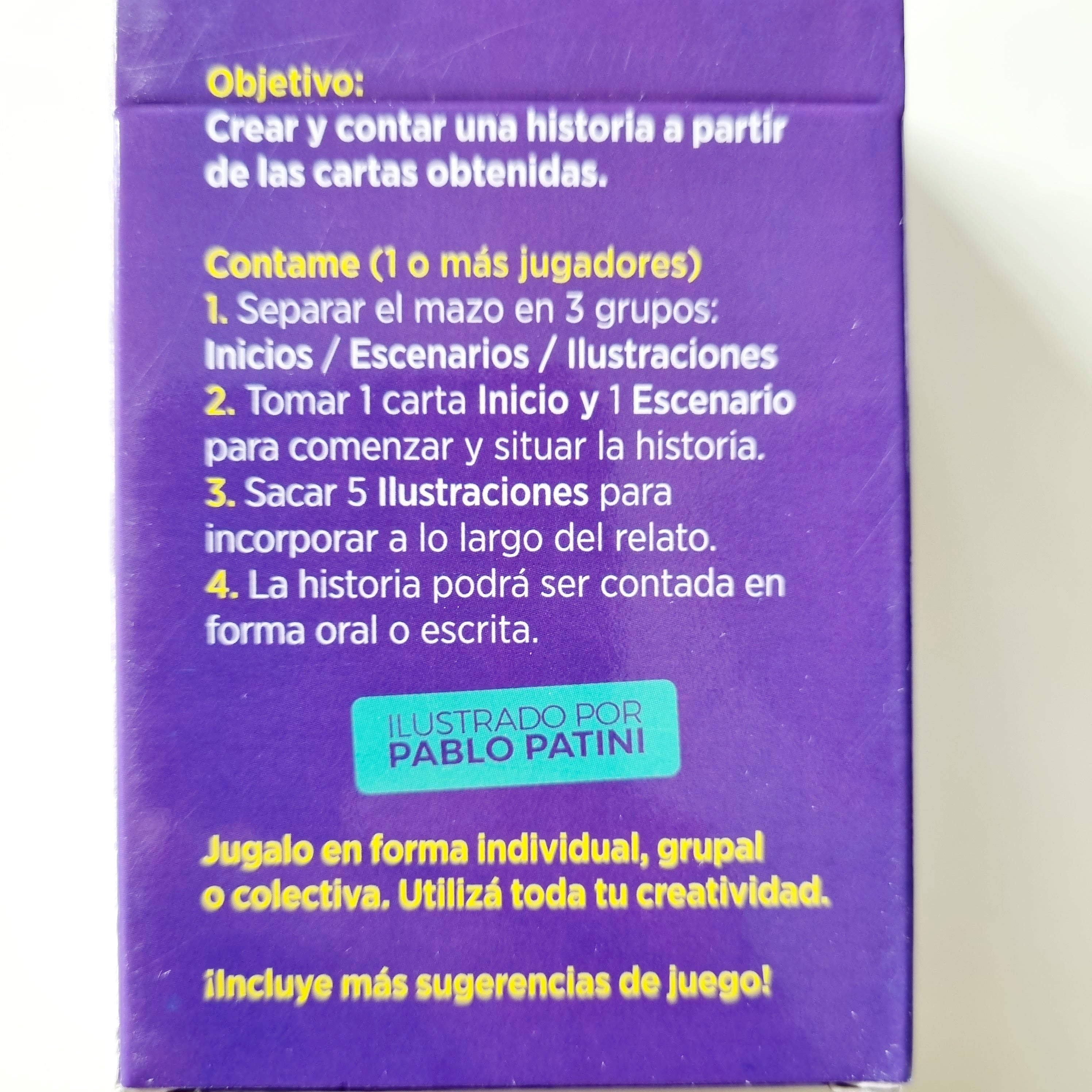 Contame inicios. Juego de Cartas
