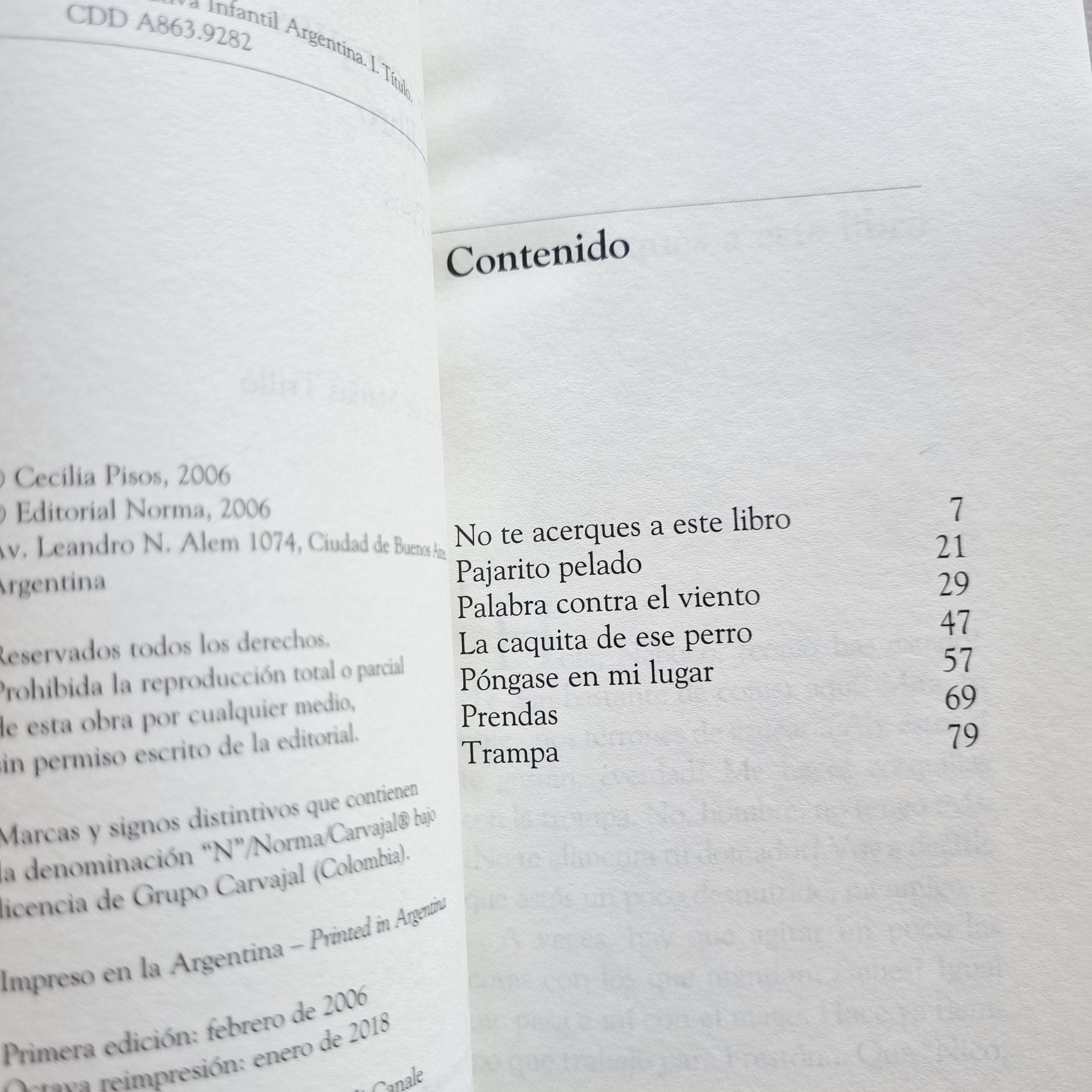 No te acerques a este libro