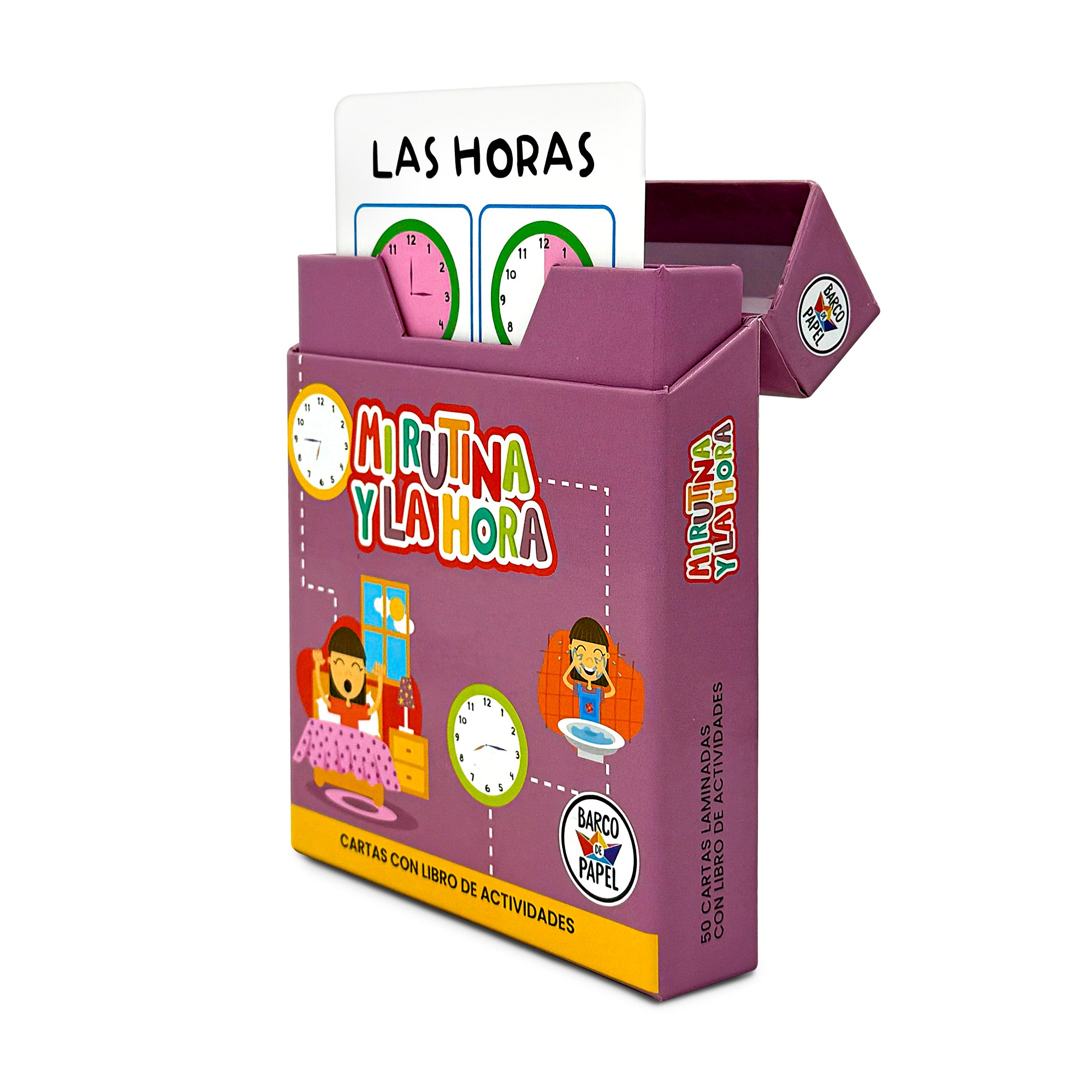 Mi rutina y la hora. Juego de cartas
