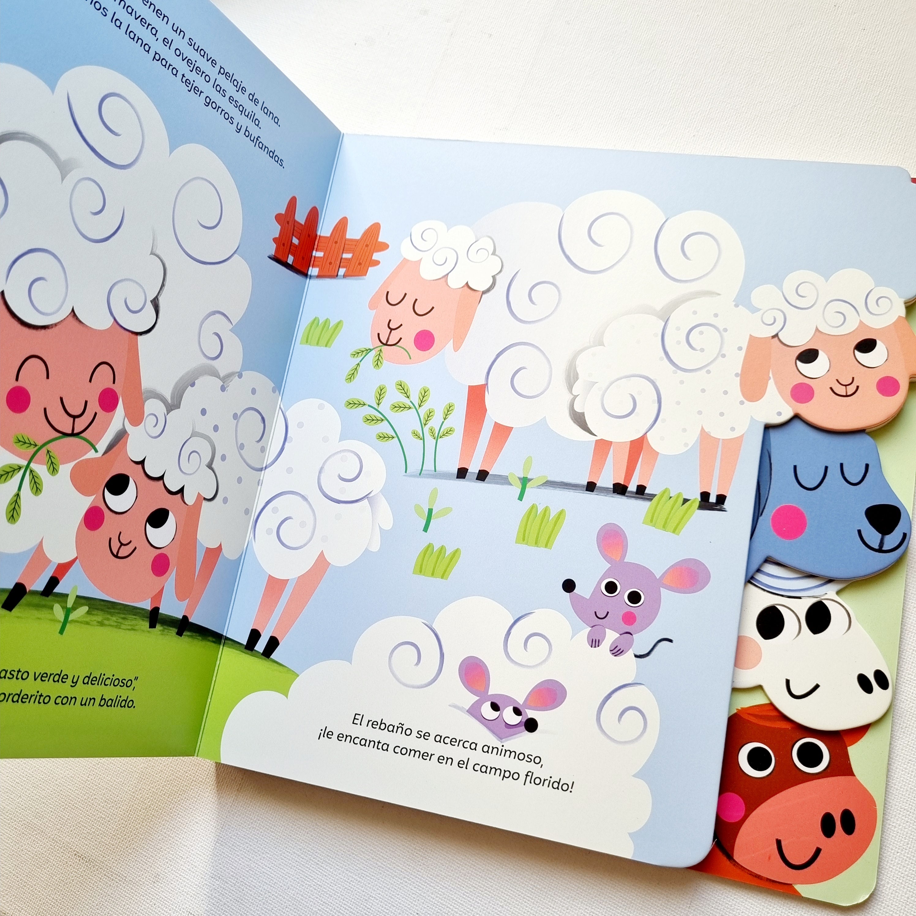 Animales de la granja. Libro con pestañas