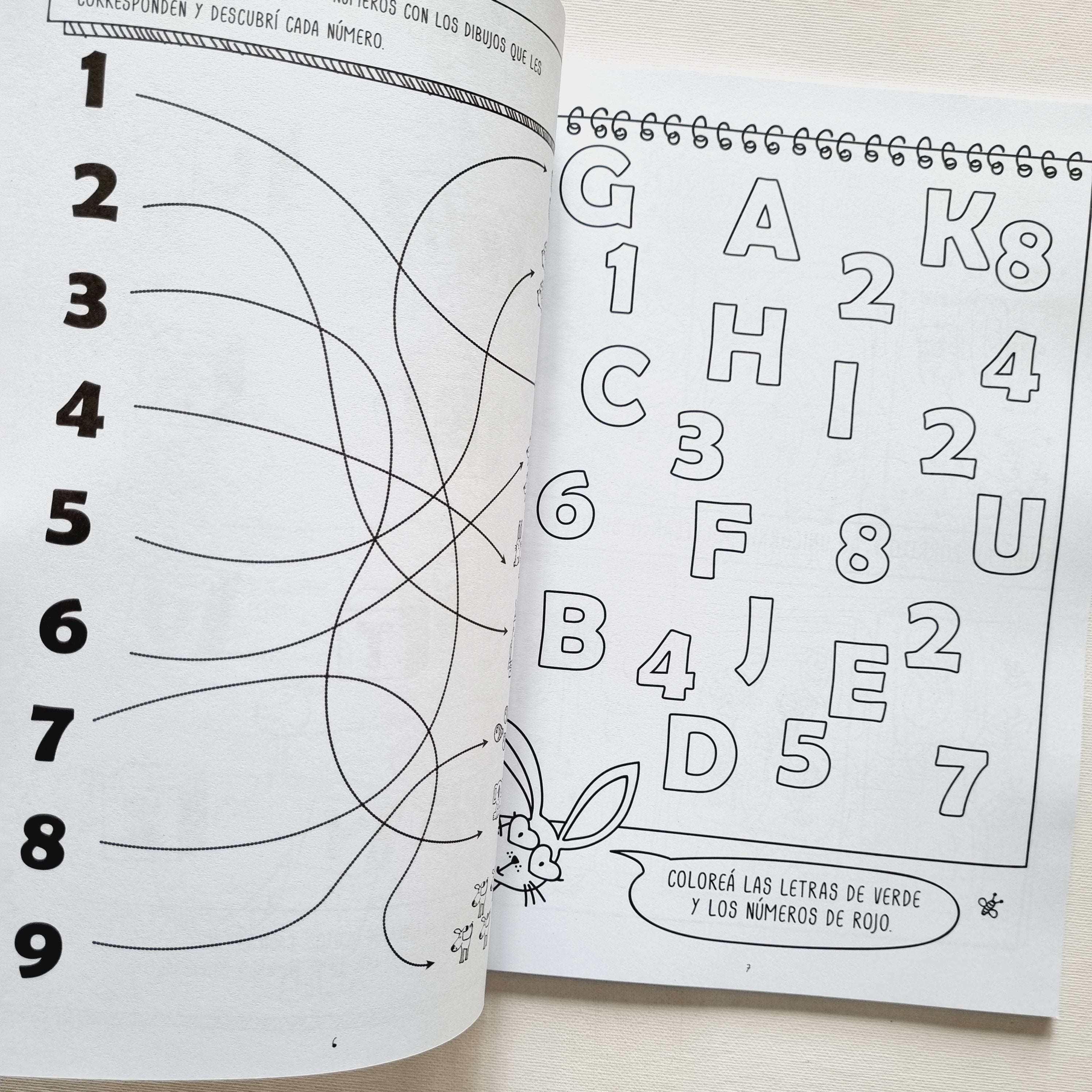Letras y números de los pequeños grandes artistas