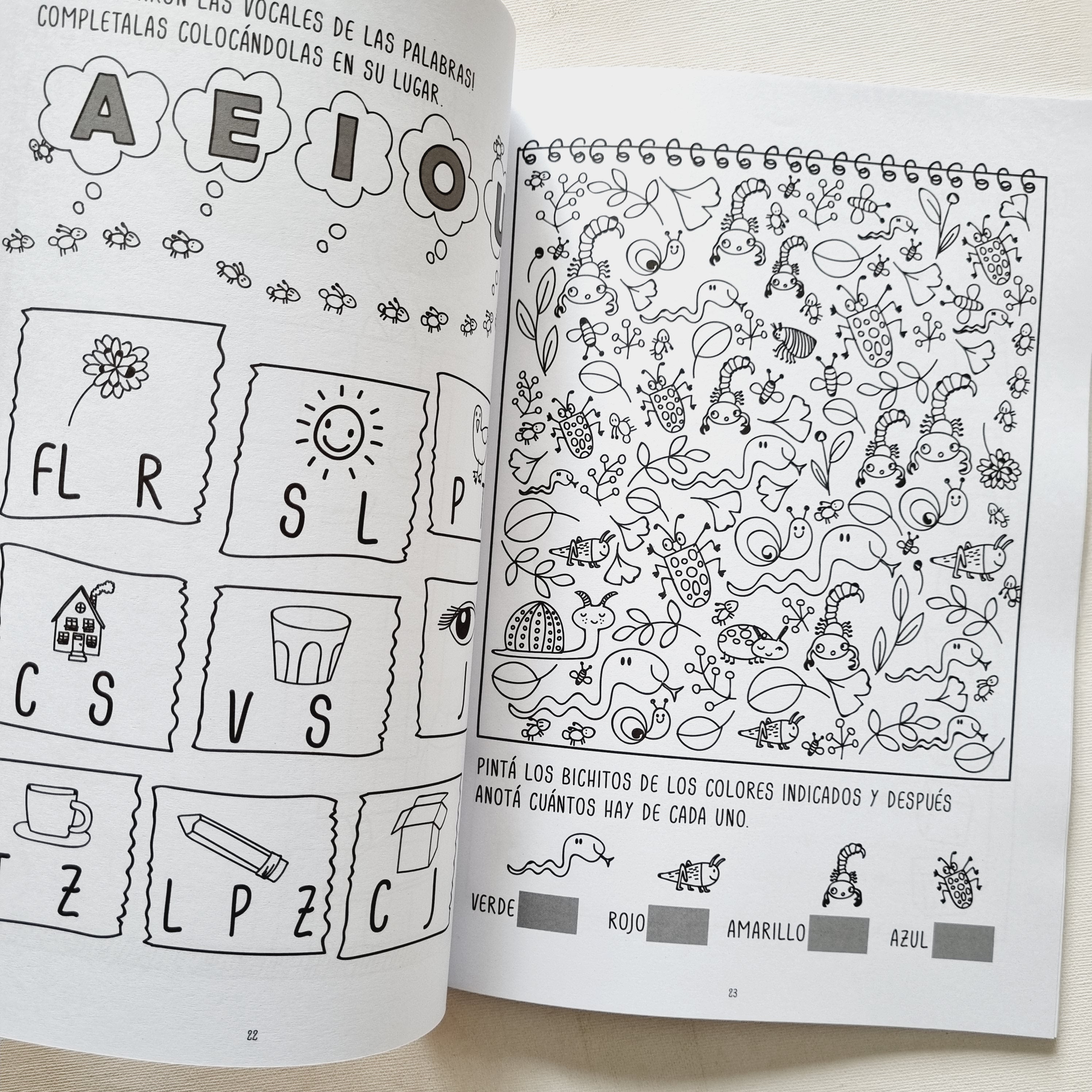 Letras y números de los pequeños grandes artistas
