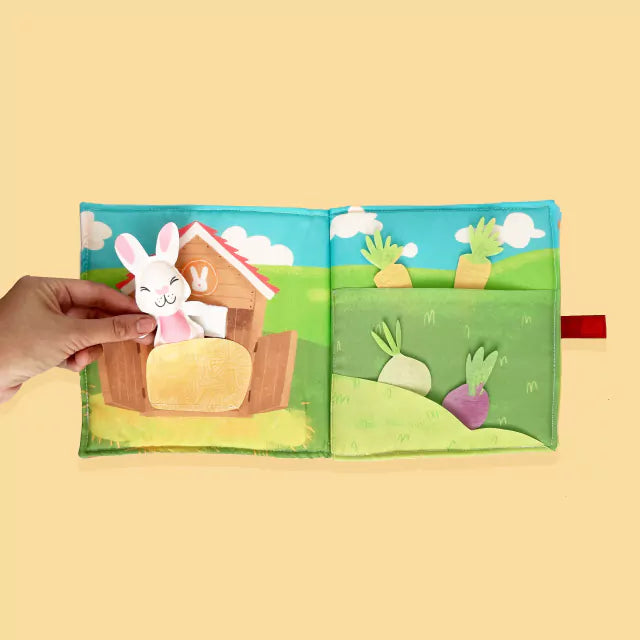 Escenas Granja - Libro de tela sensorial