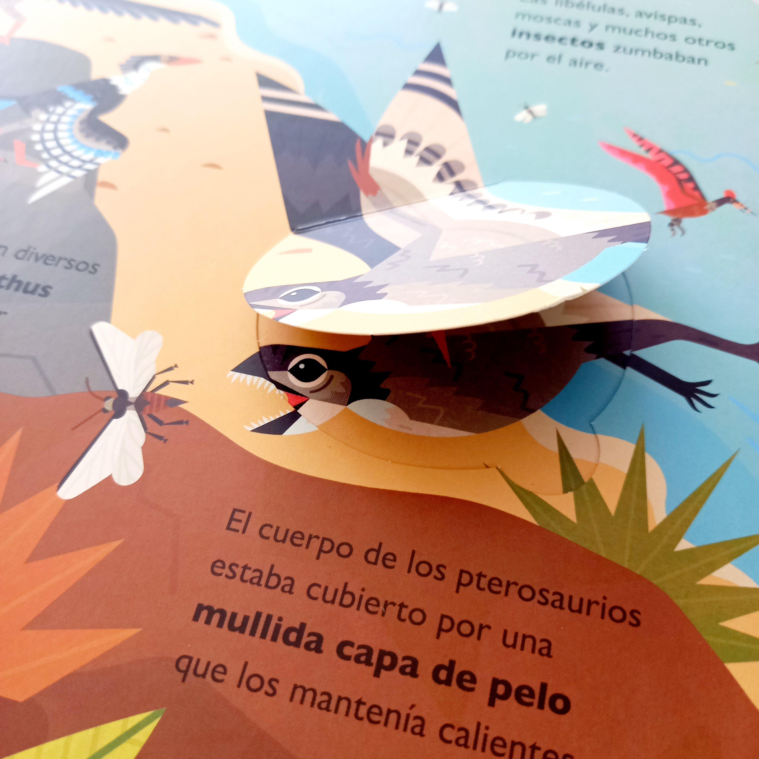 50 curiosidades sobre los dinosaurios. Libro con solapas