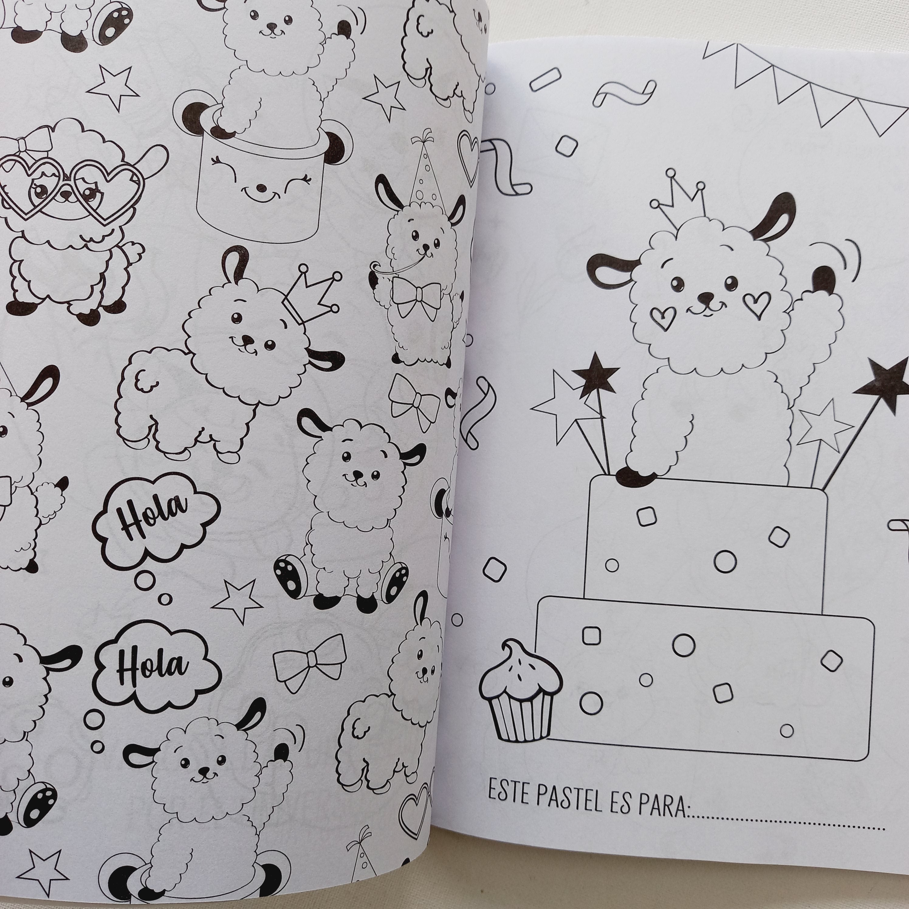 Megalibro para pintar: Unicornios, animales y personajes adorables
