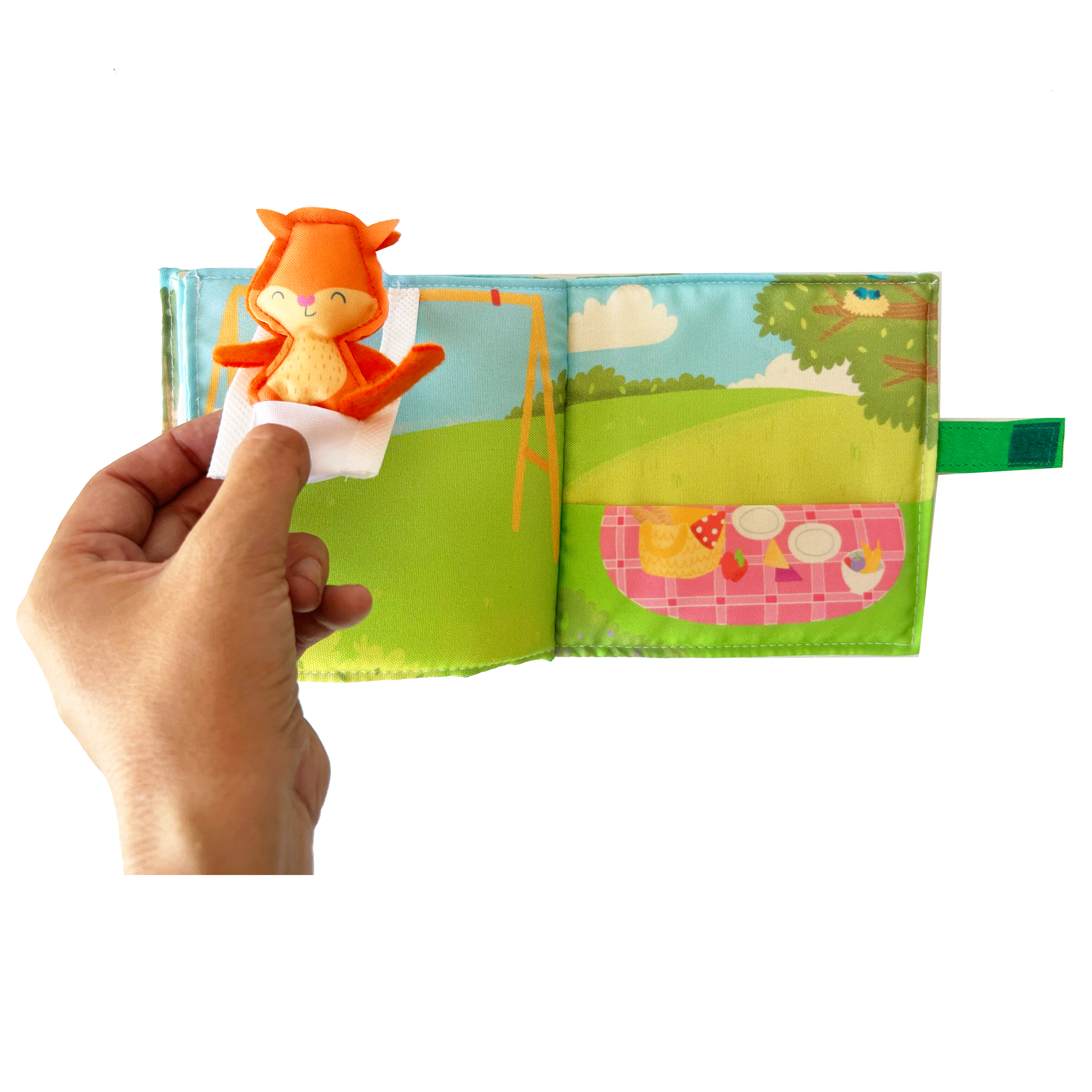 A jugar - Mini libro de escenas de tela sensorial