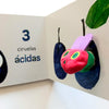 La pequeña oruga glotona 1 2 3. Libro títere de dedo