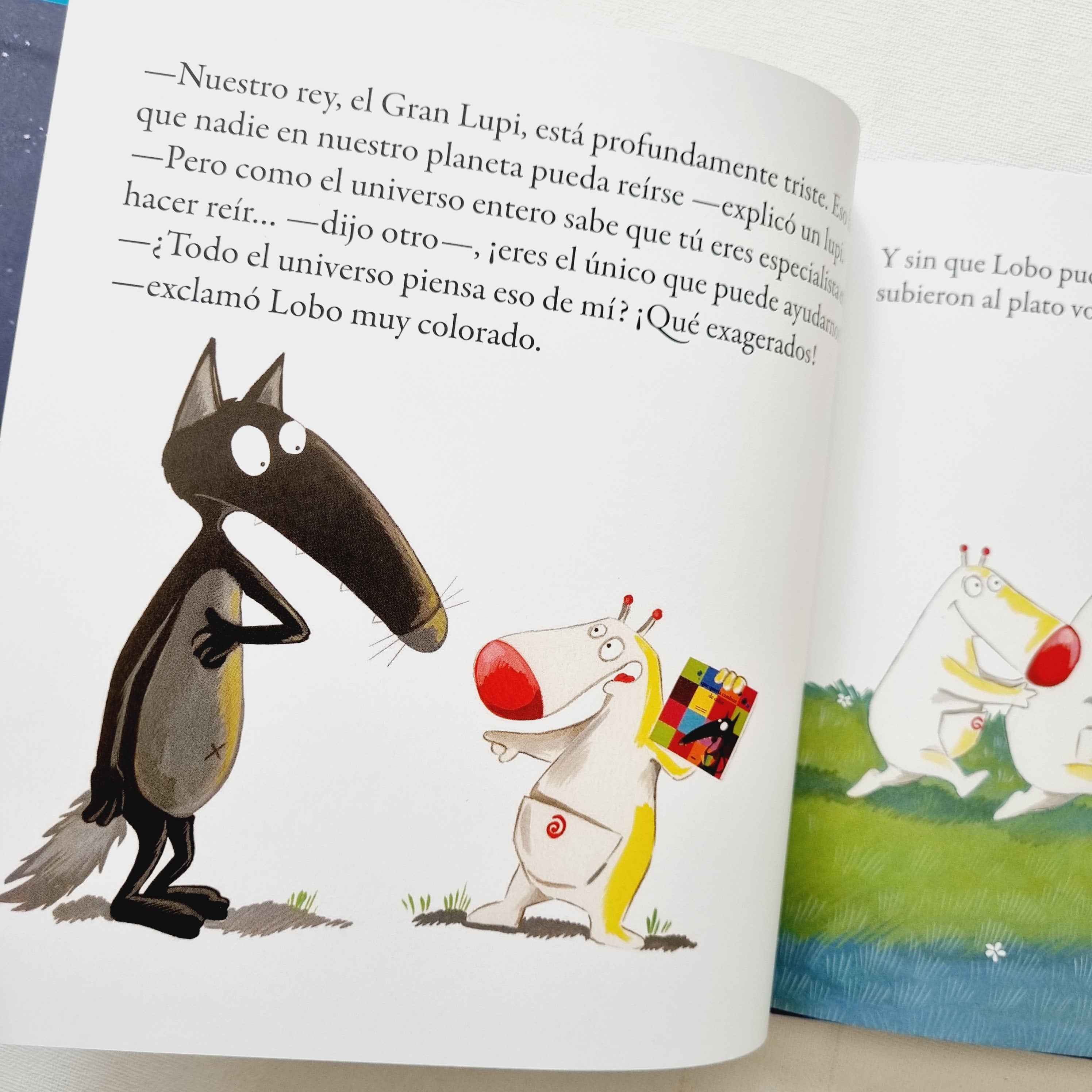 El lobo que tenía la cabeza en la luna.
