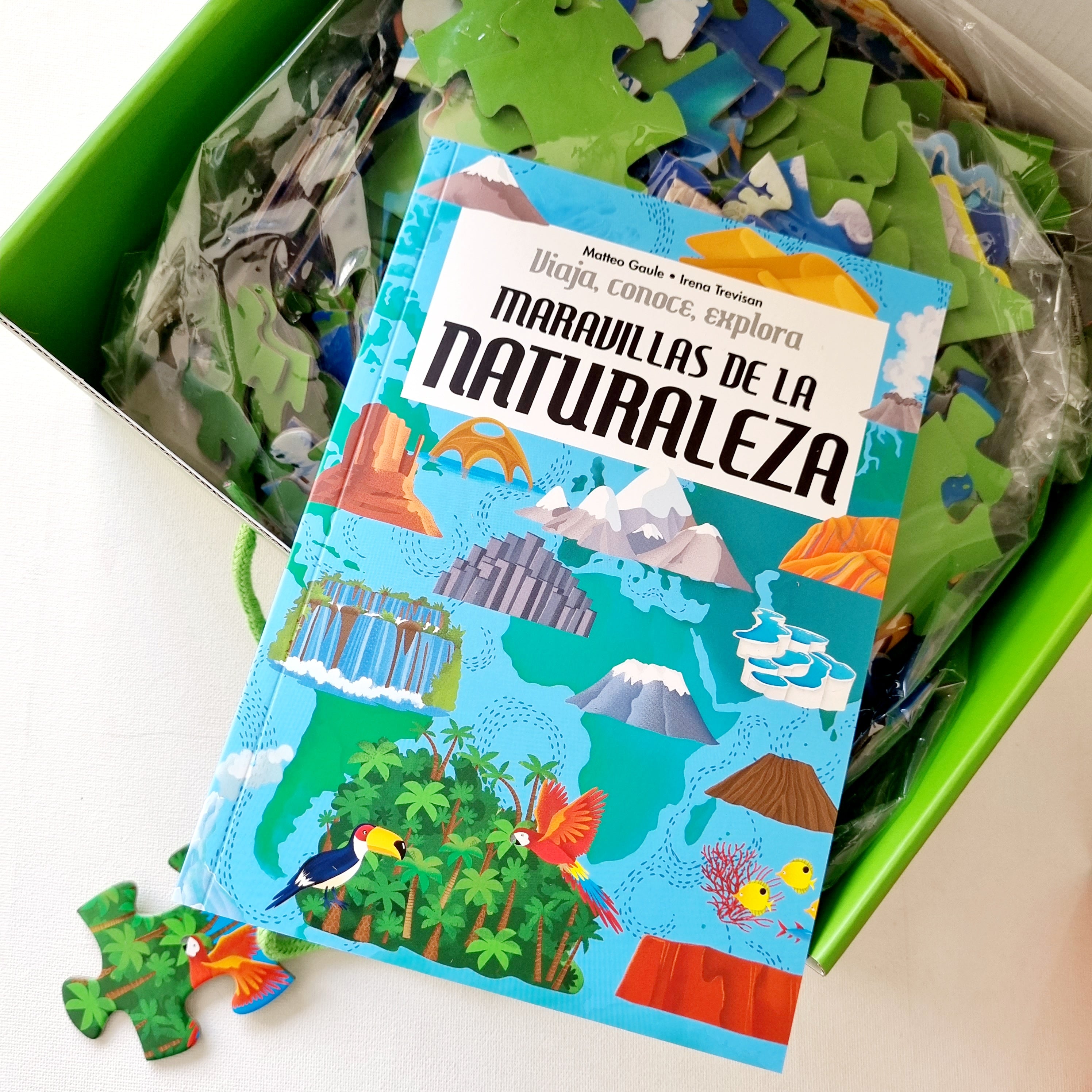 Maravillas de la naturaleza. Viaja, conoce y explora.  Rompecabeza + libro