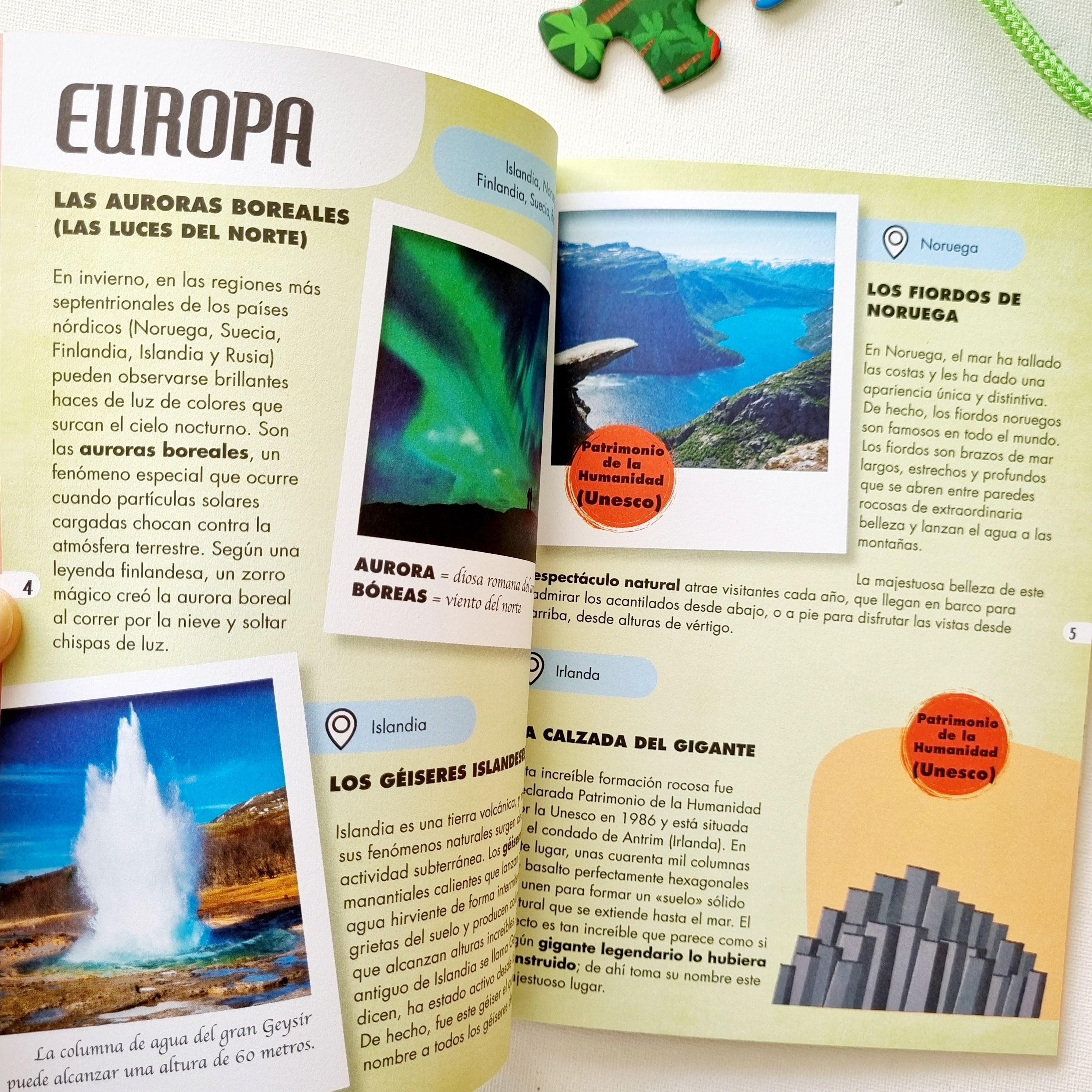 Maravillas de la naturaleza. Viaja, conoce y explora.  Rompecabeza + libro