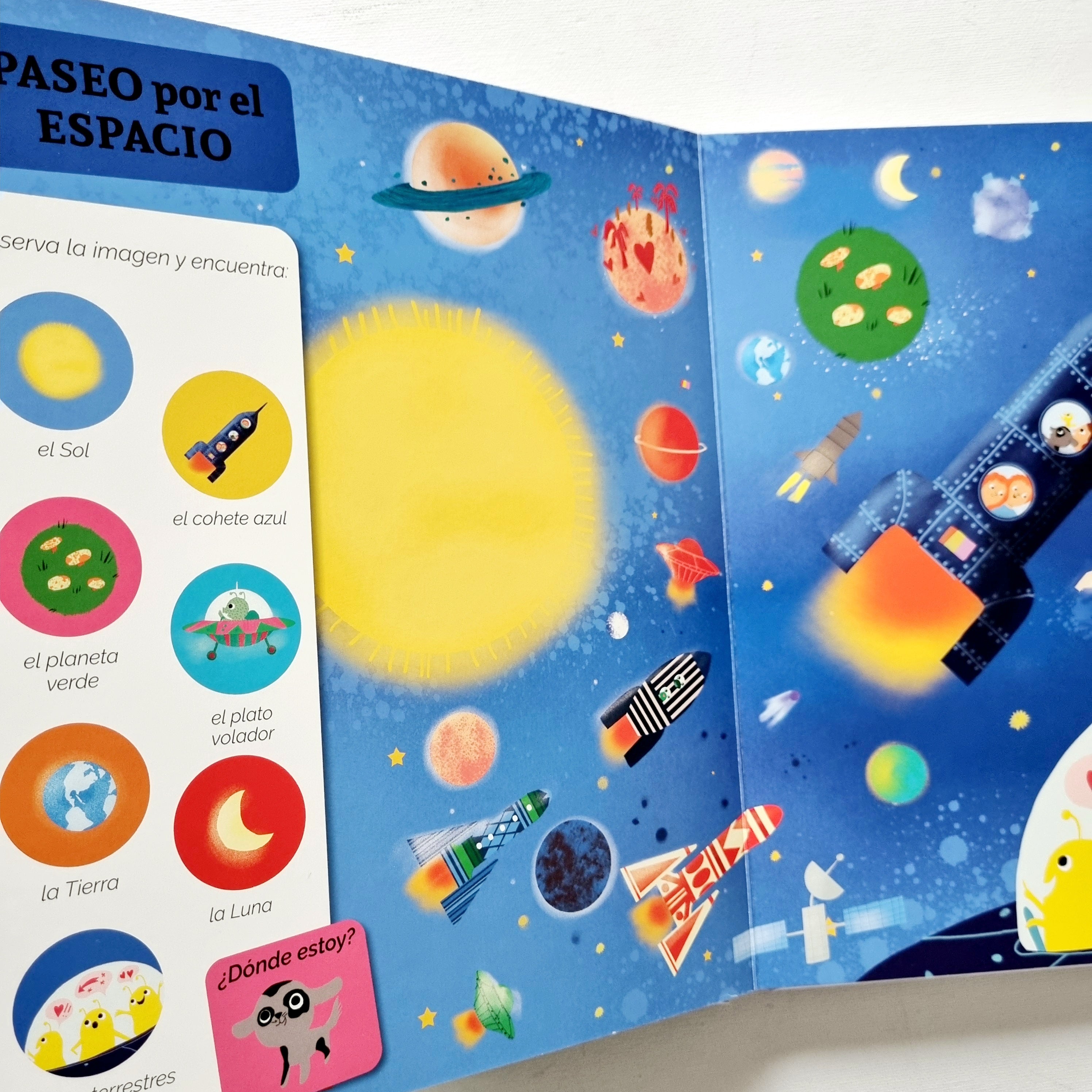Busca y encuentra para los más pequeños. El increíble viaje por el espacio