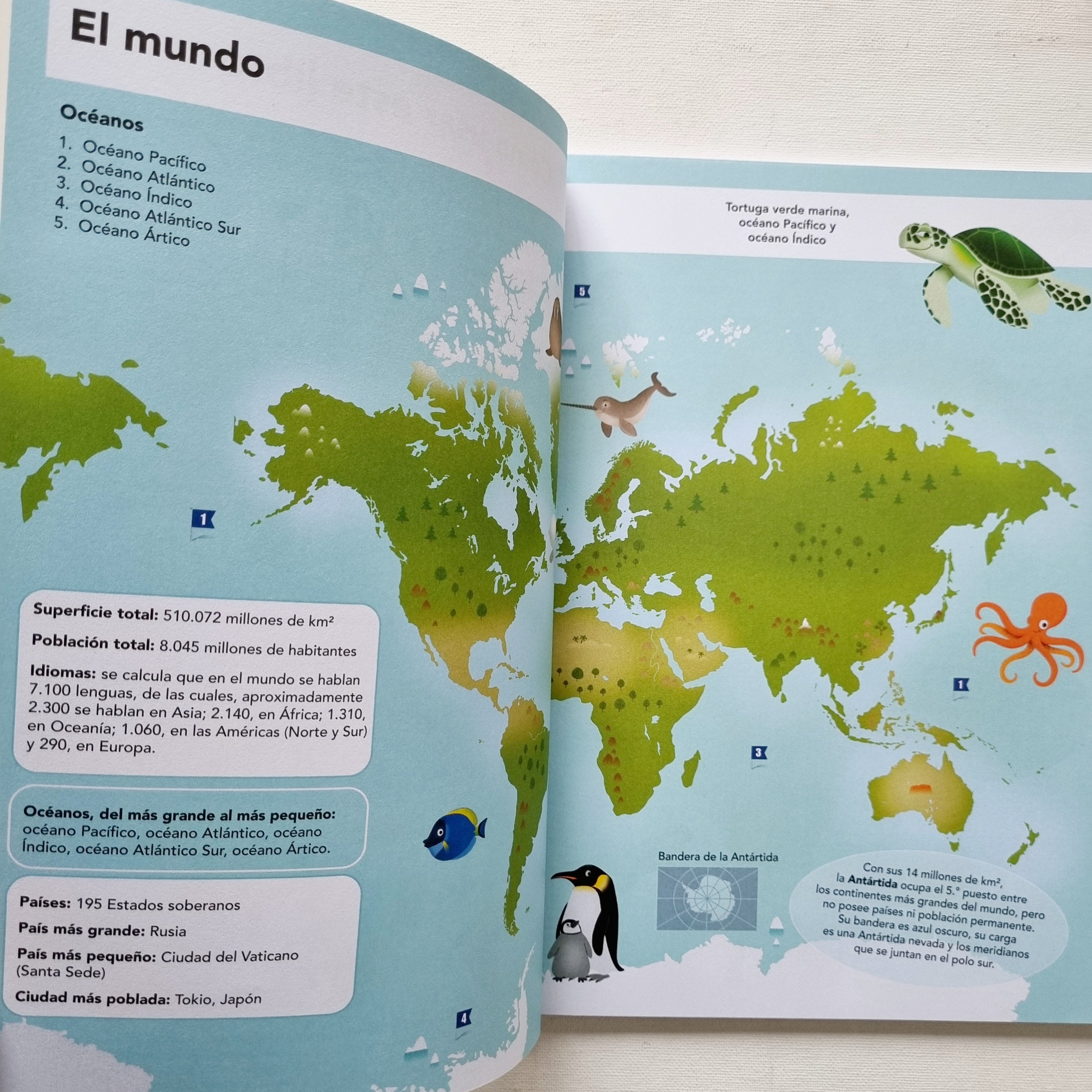 Un mundo de banderas. Juega, pega y aprende