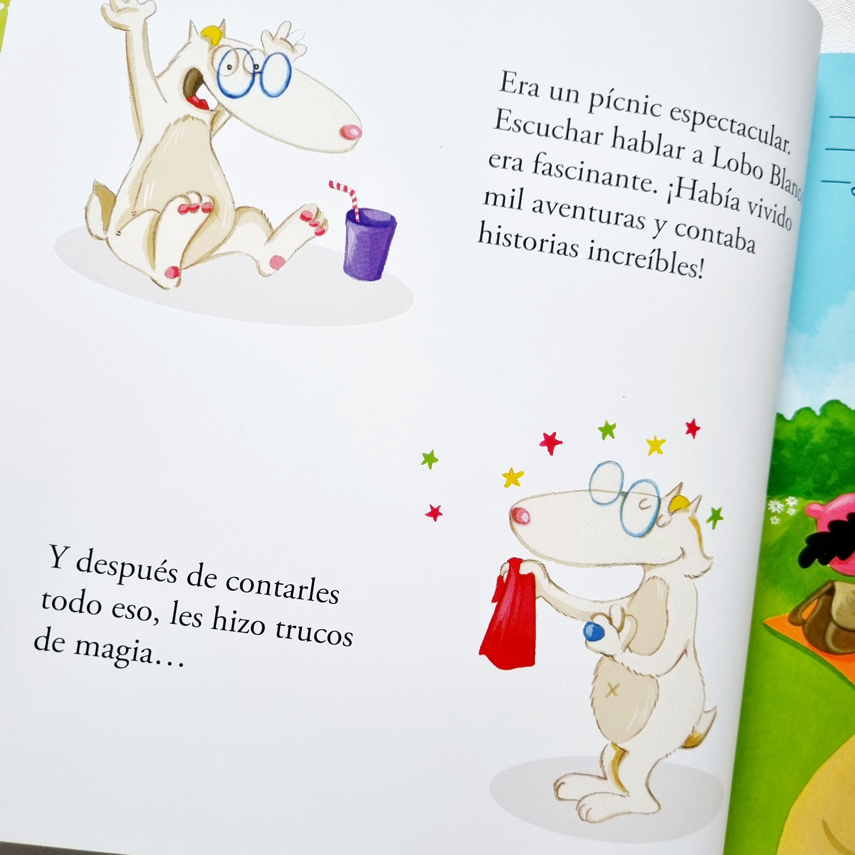 El lobo que hizo un amigo nuevo