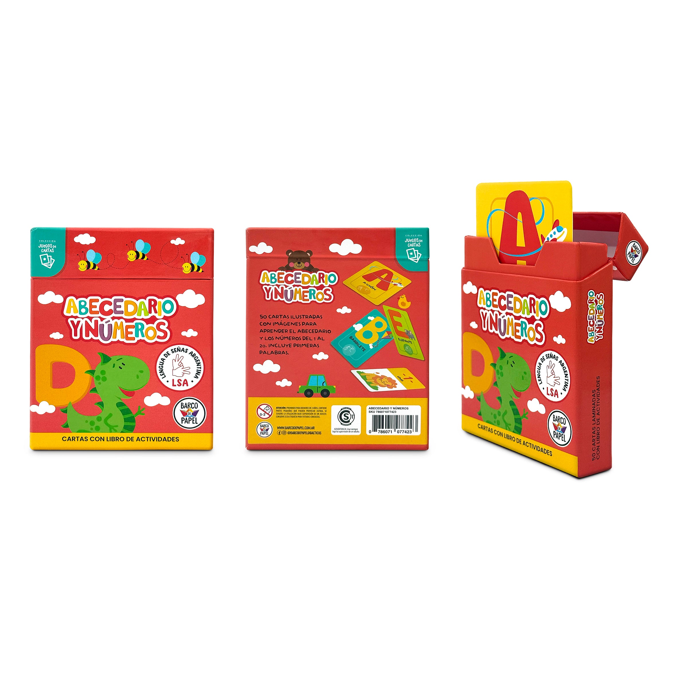 Abecedario y Números. Juego de cartas