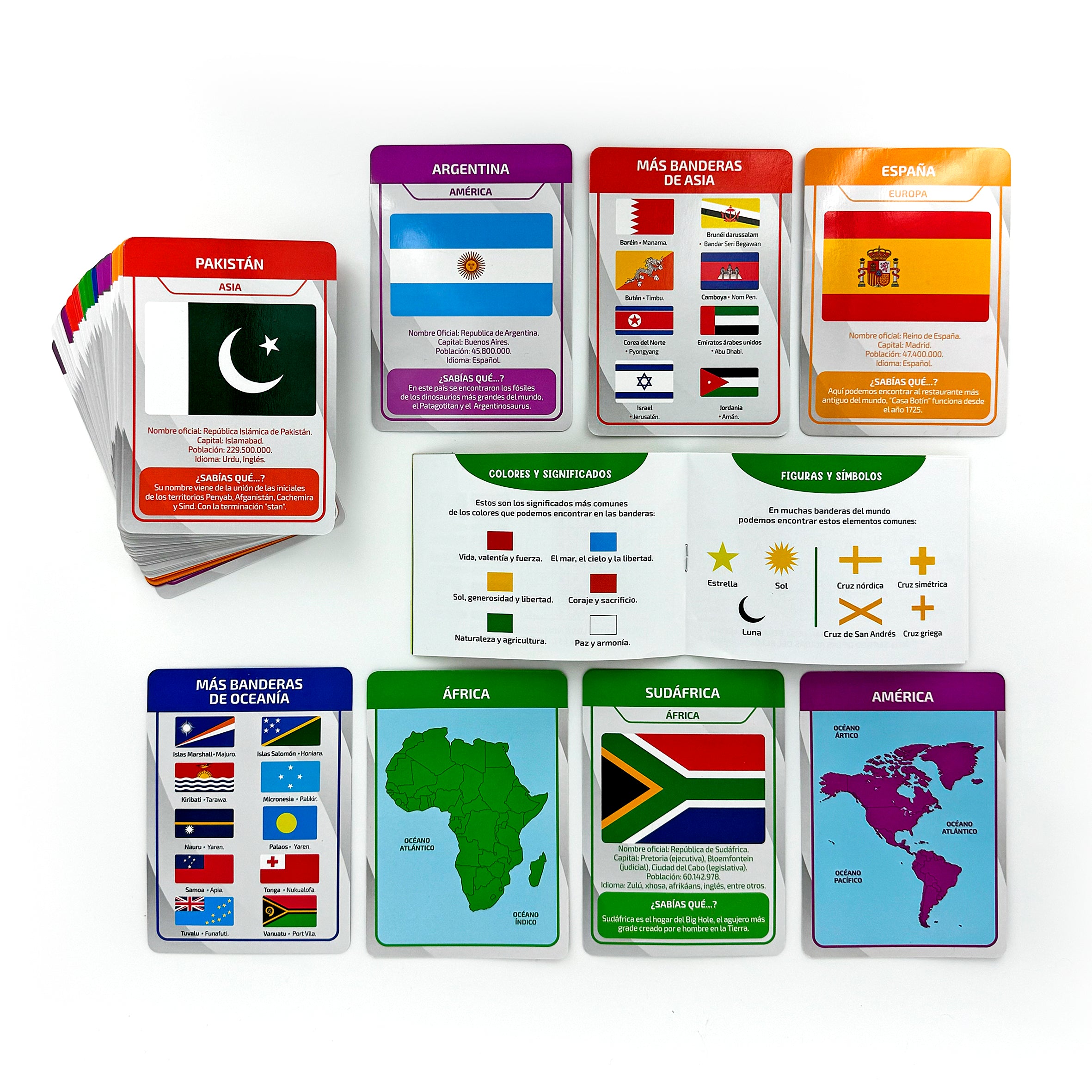Banderas del mundo. Juego de cartas