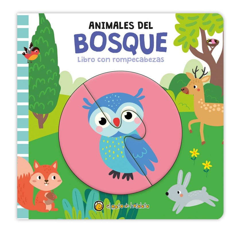 Animales del bosque. Libro con rompecabezas