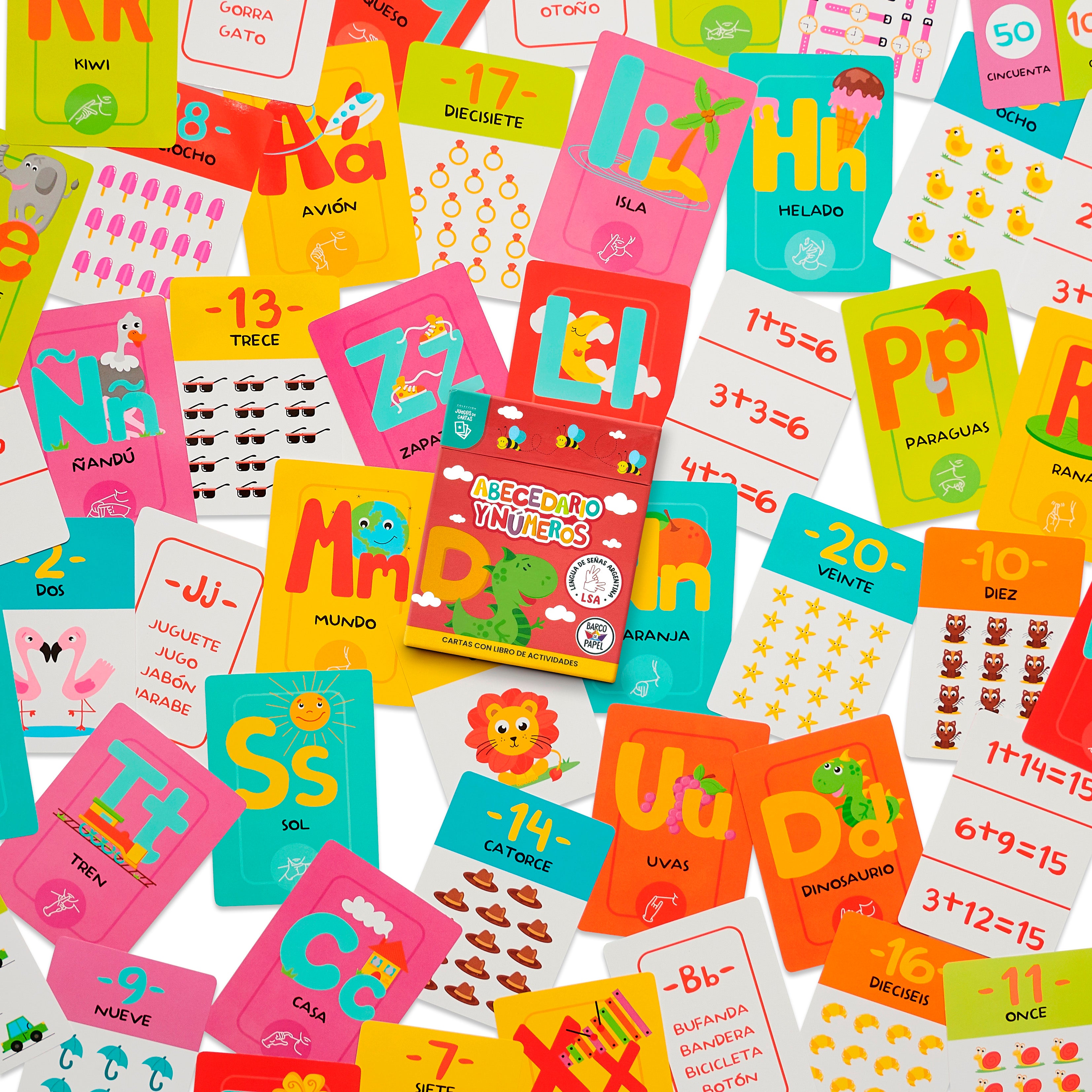 Abecedario y Números. Juego de cartas