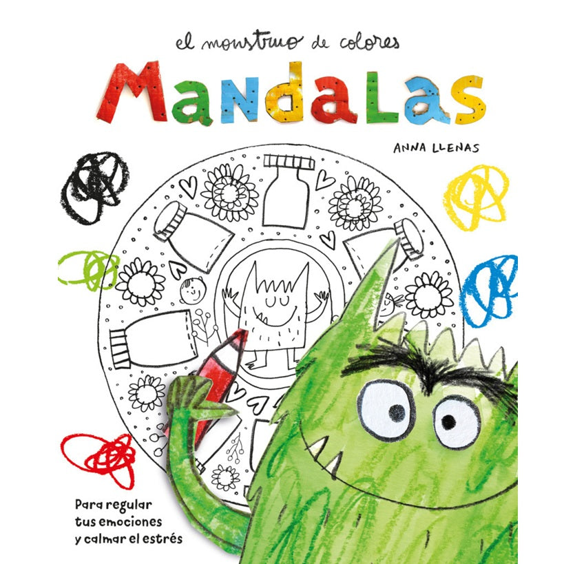 Mandalas. Mosntruo de colores