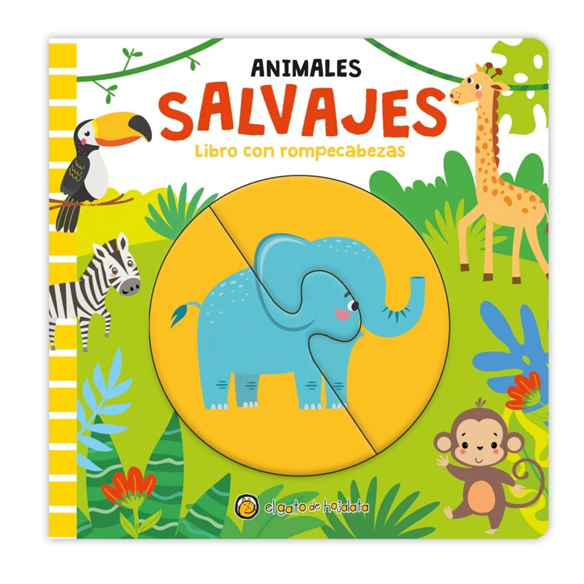 Animales salvajes. Libro con rompecabezas
