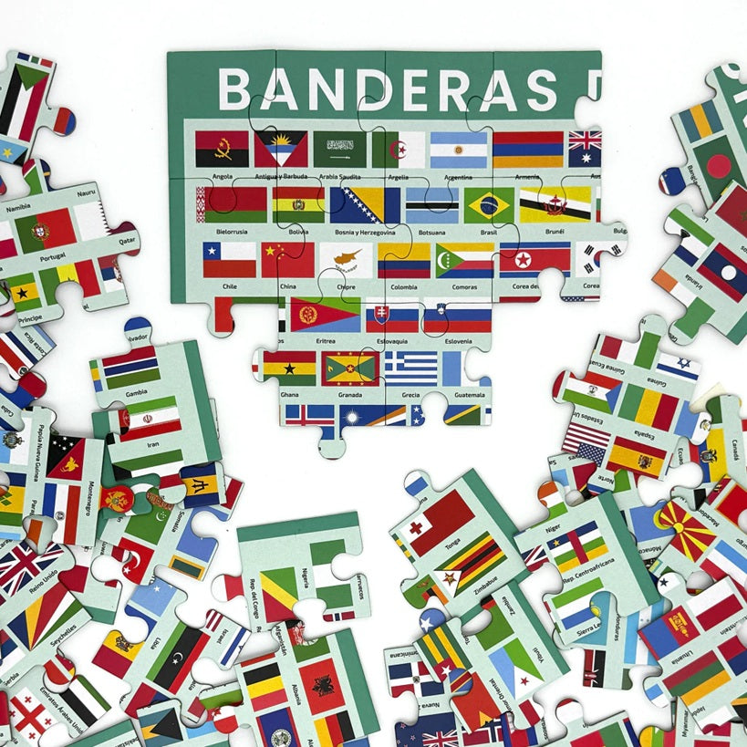 Banderas - Rompecabezas de 60 piezas