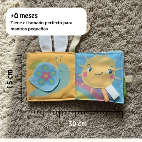 Conejo - Mini libro de tela sensorial