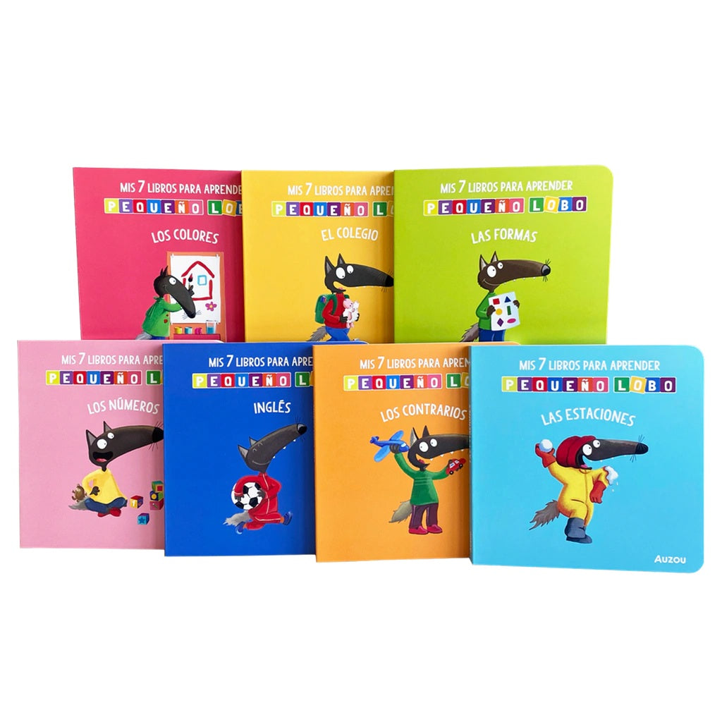 Pequeño Lobo box: Mis 7 libros para aprender