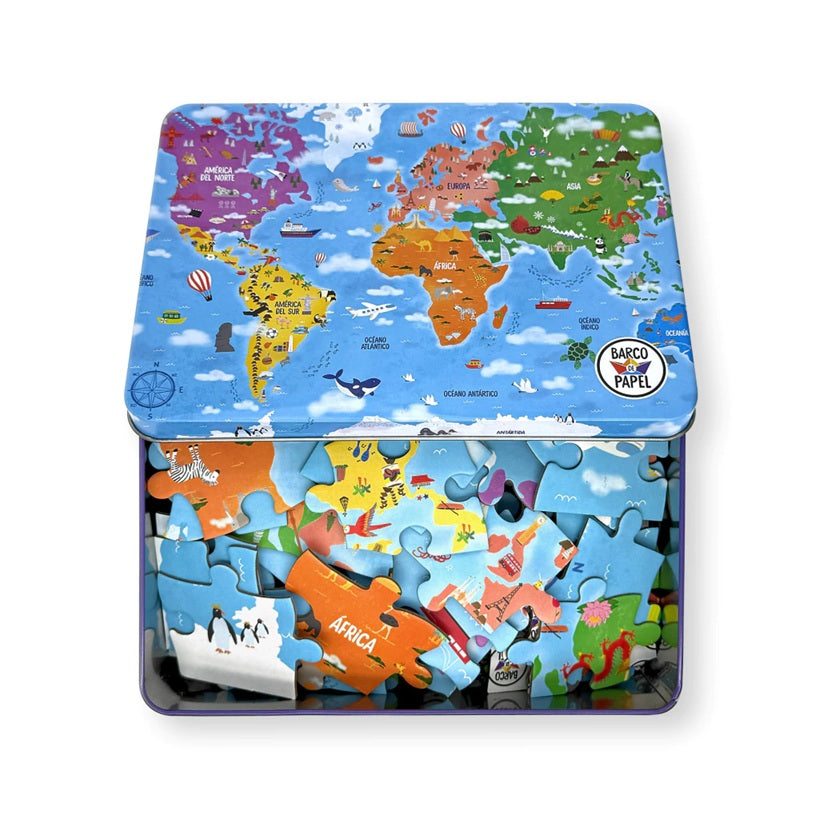 Mapamundi - Rompecabezas de 100 piezas