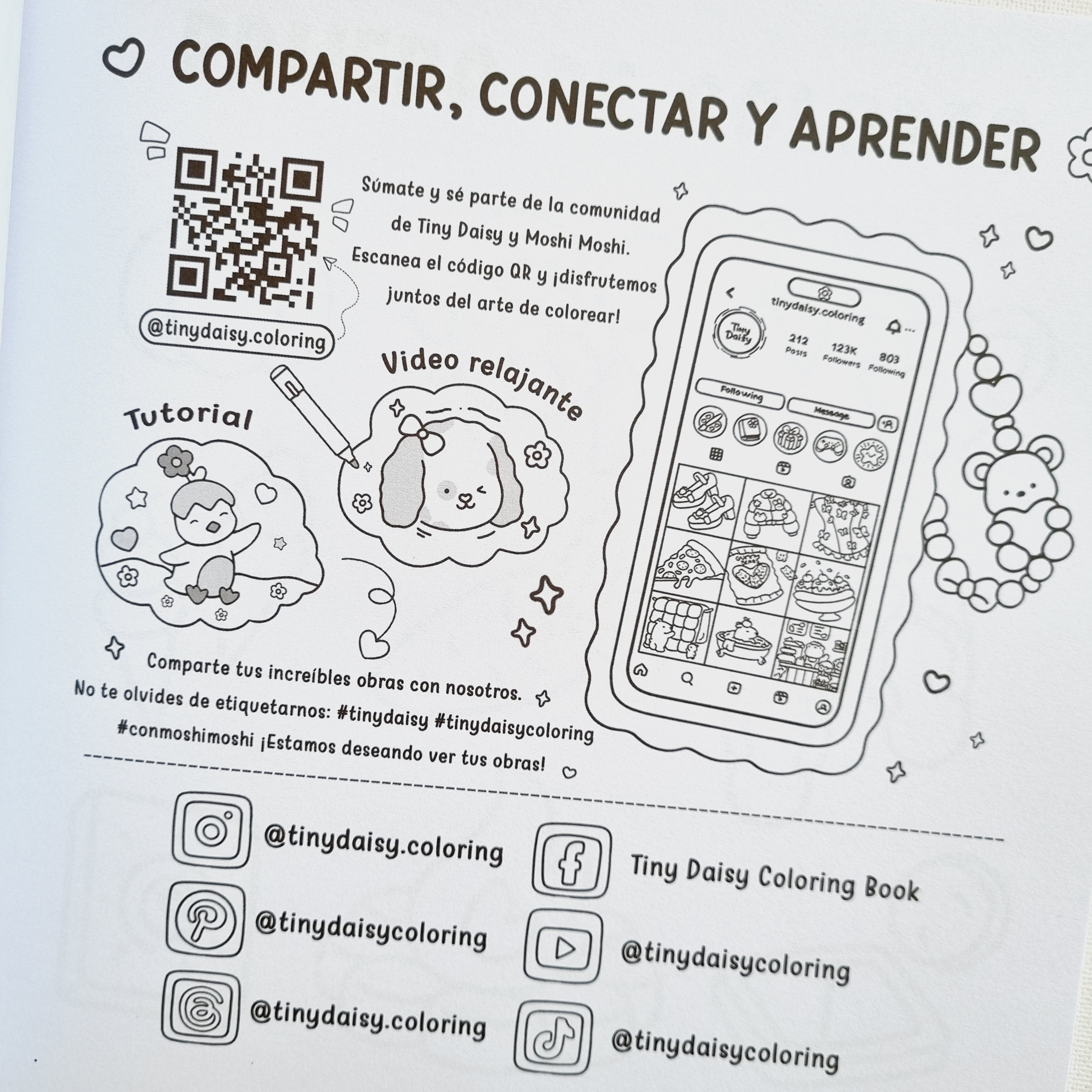 Tiny Buddies. Libro para colorear