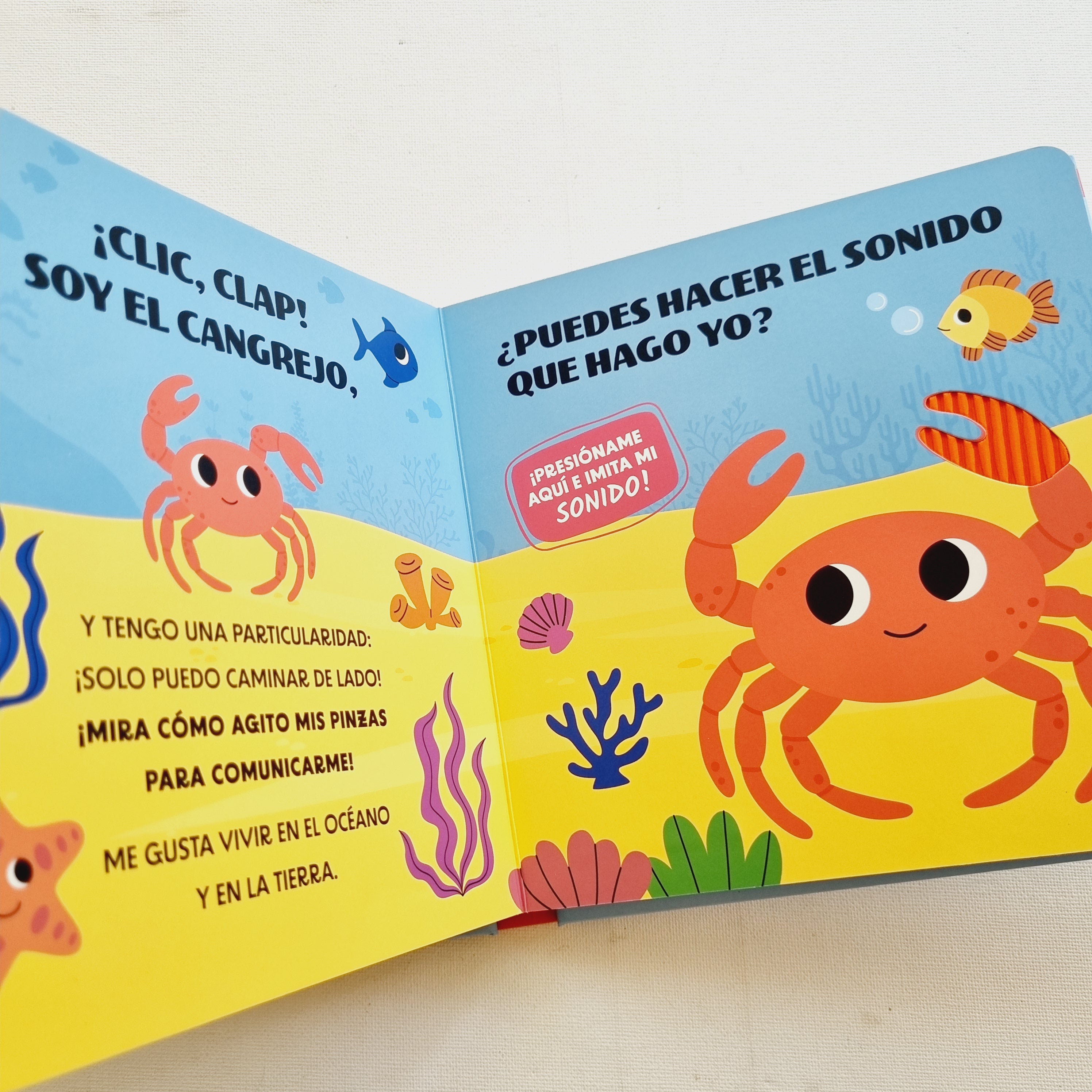 Animales del mar. Mi  primer libro con sonido y texturas