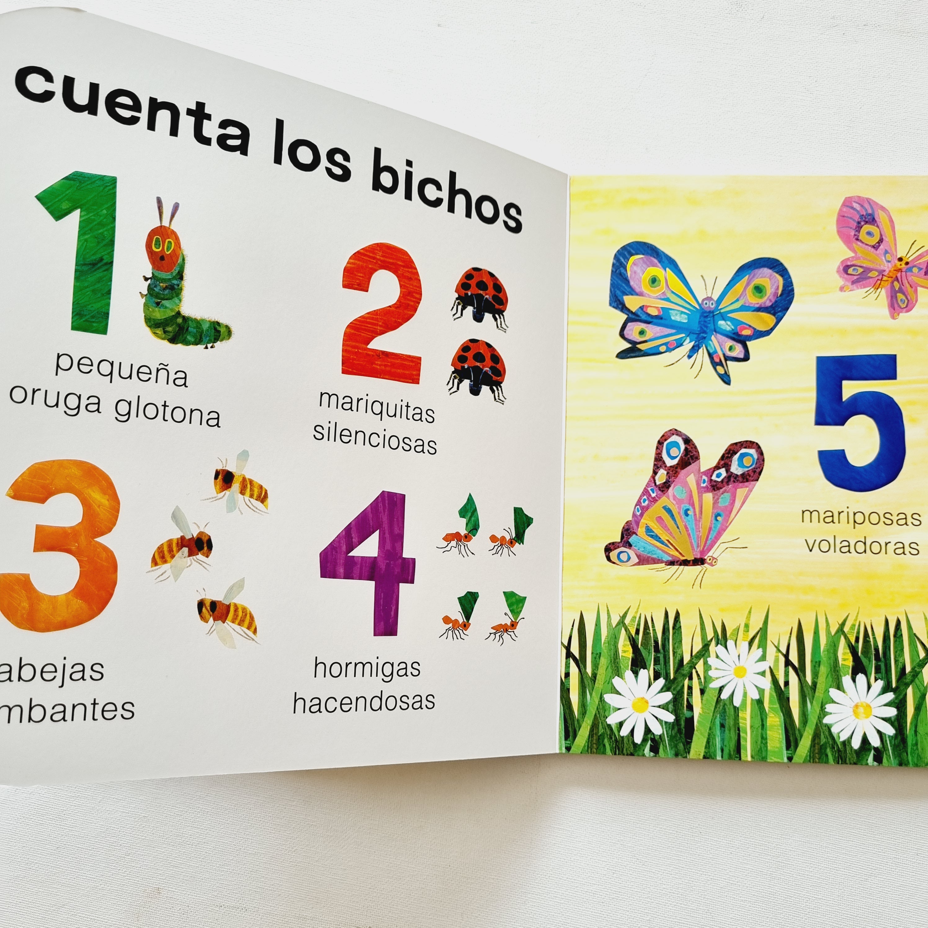 La pequeña oruga glotona. Toca y descubre los animales