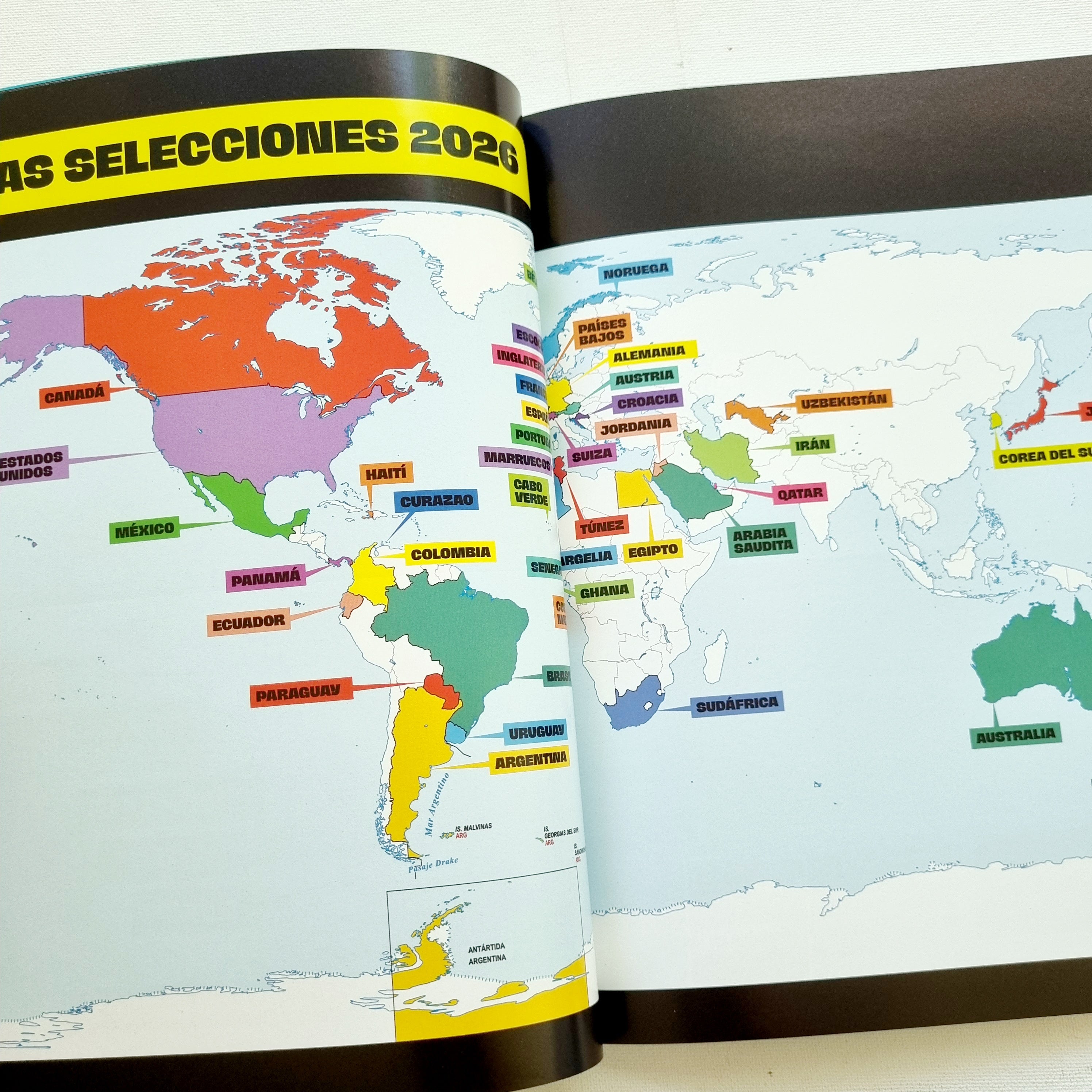 Los países del mundial 2026