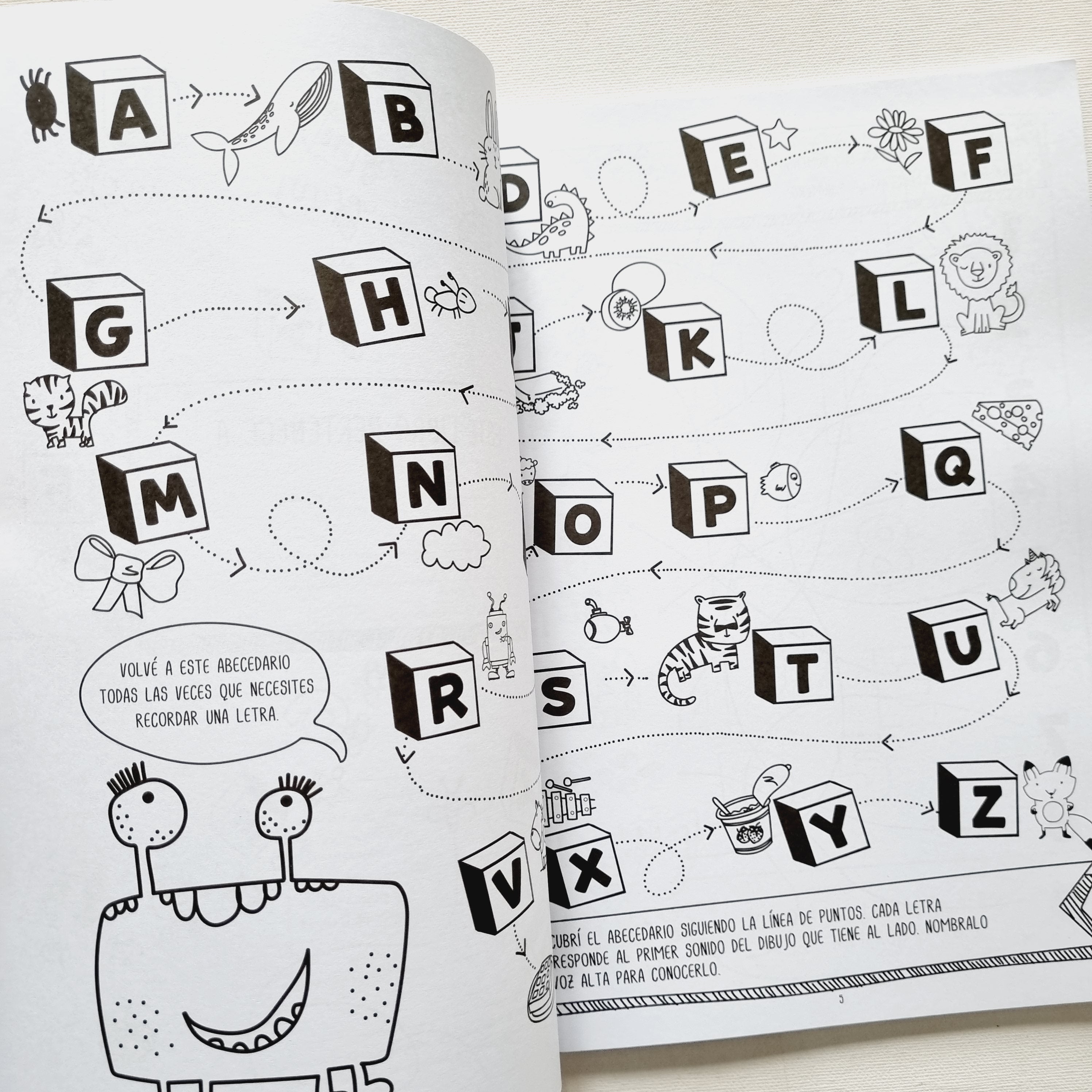 Letras y números de los pequeños grandes artistas