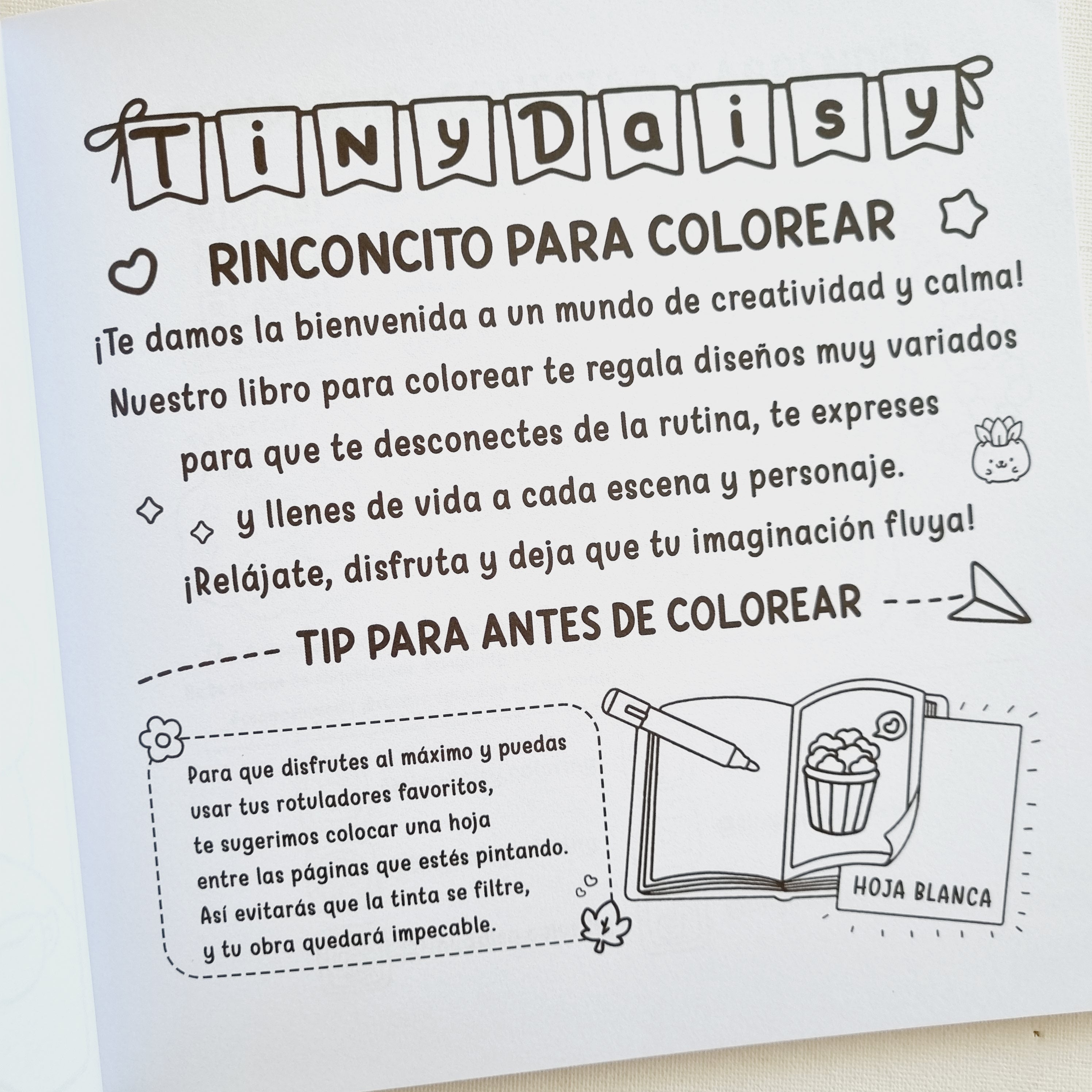 Tiny Buddies. Libro para colorear