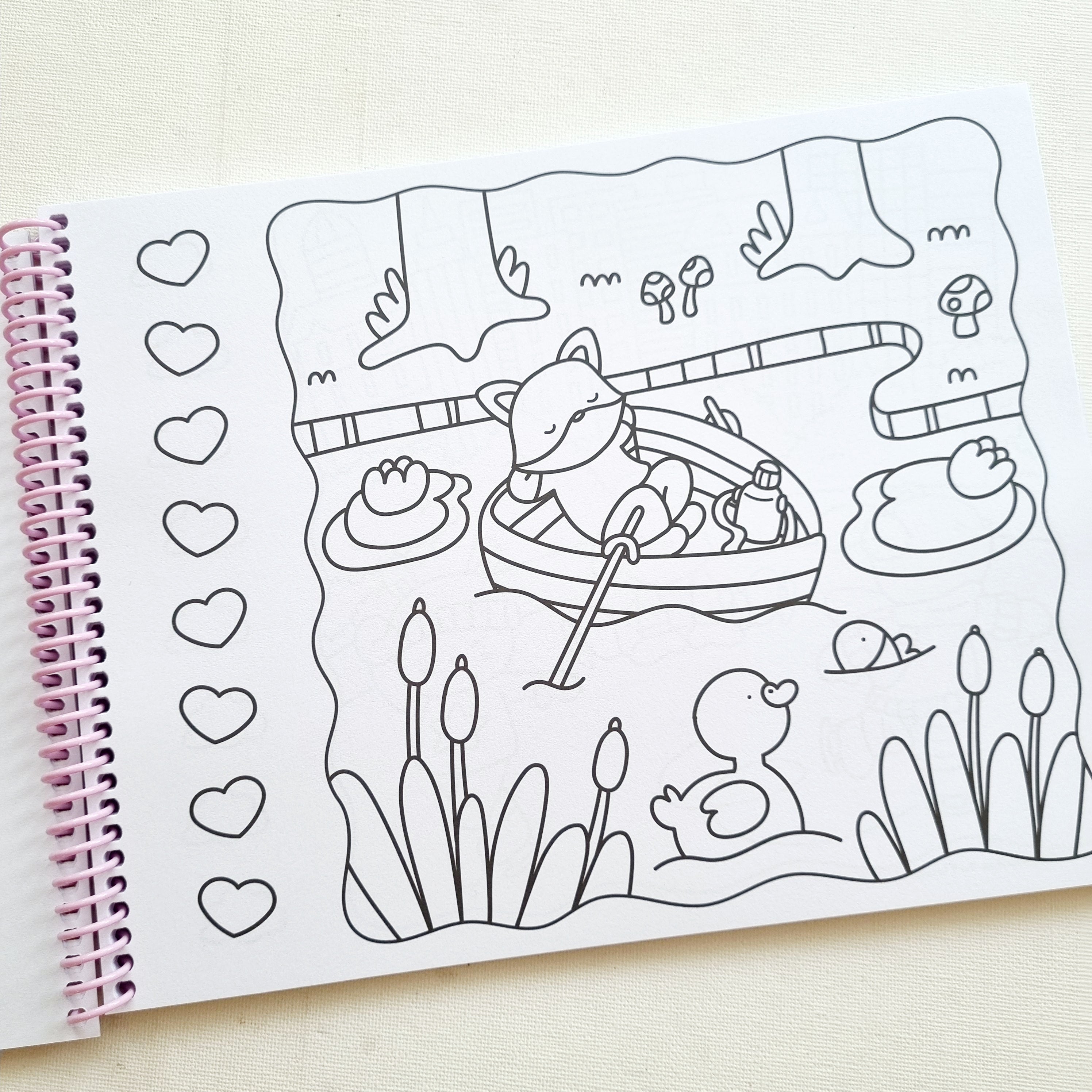 Cozy life and travel. Escenas relajantes para colorear