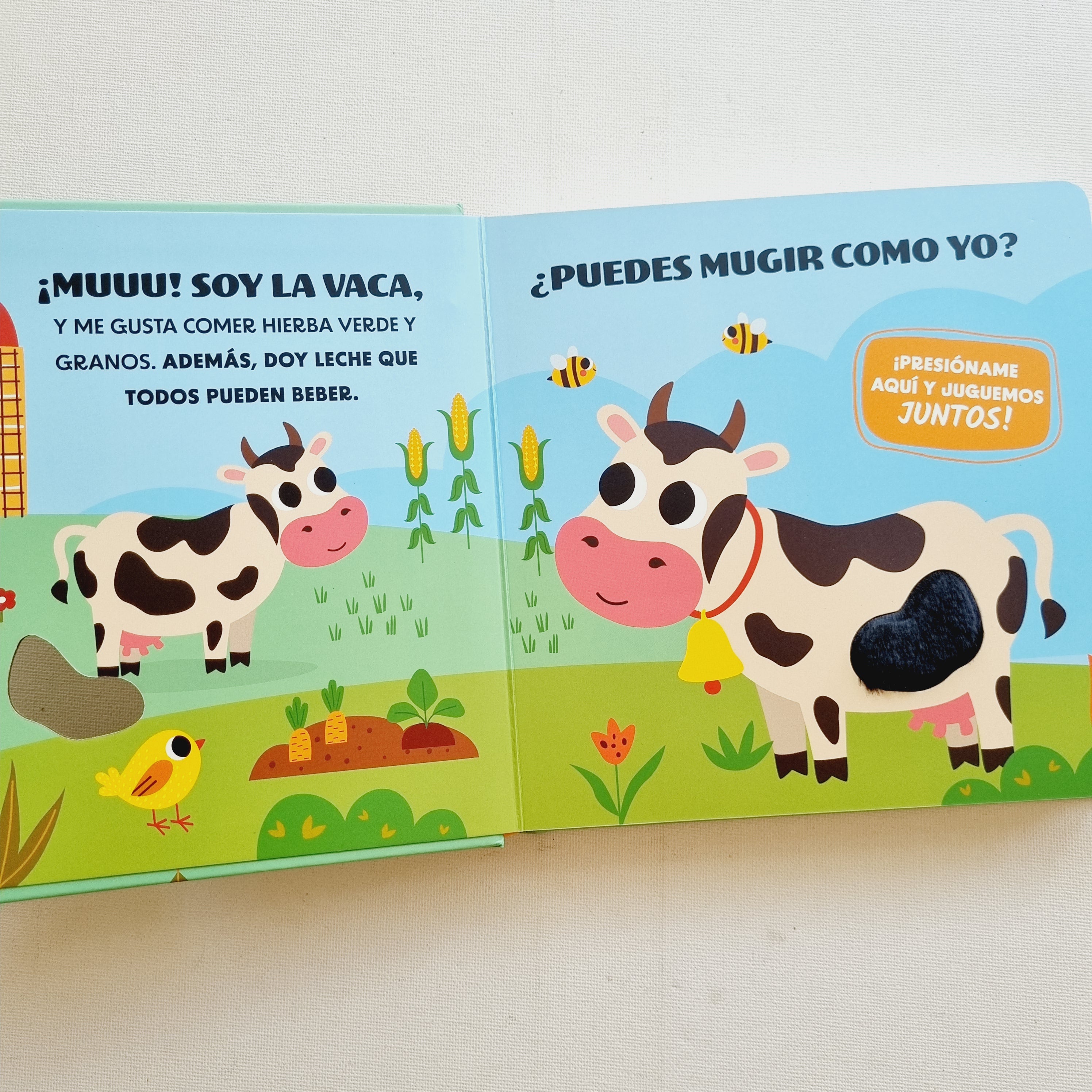 Animales de la granja. Mi  primer libro con sonido y texturas