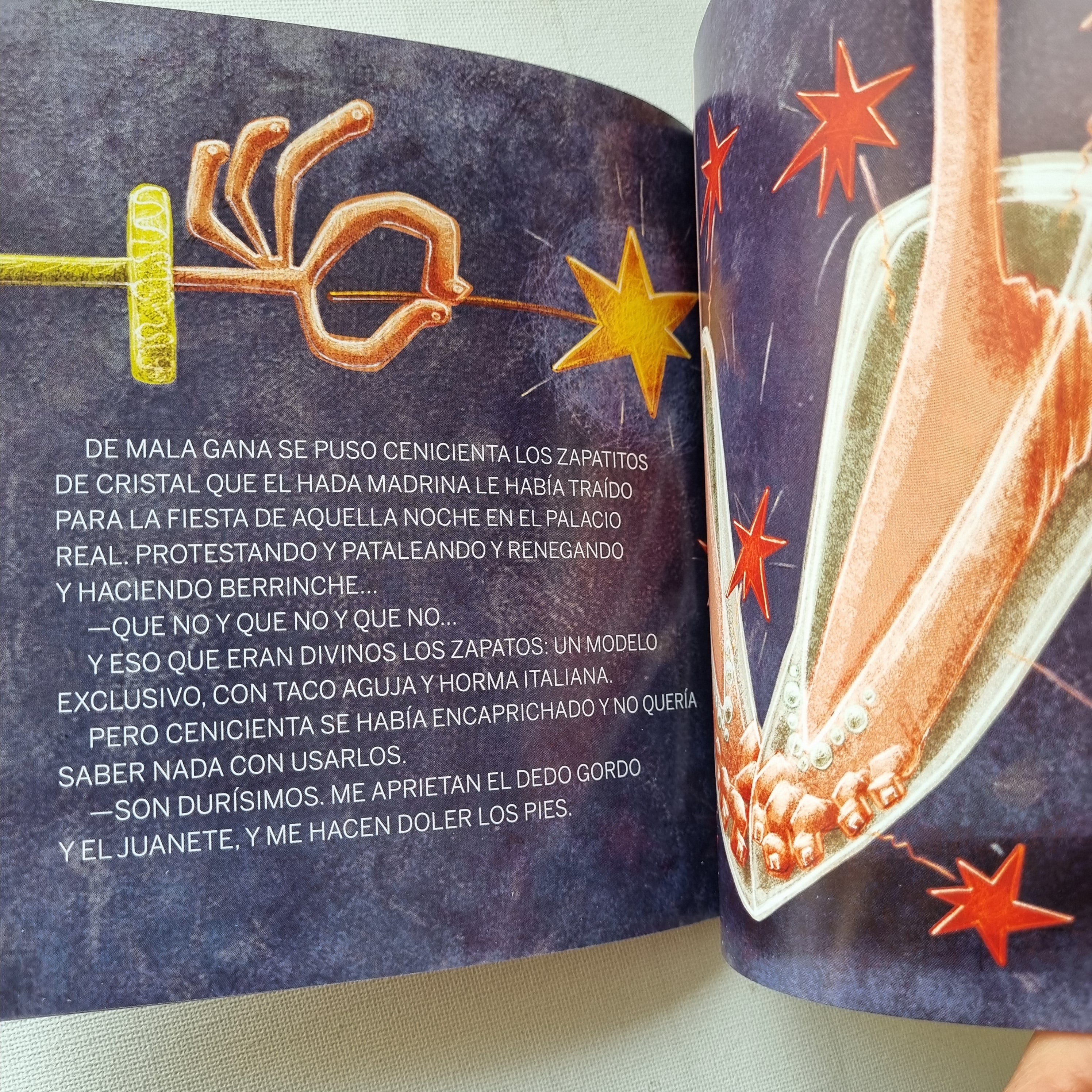 A cenicienta le duelen los pies