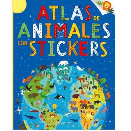 Atlas de animales con stickers