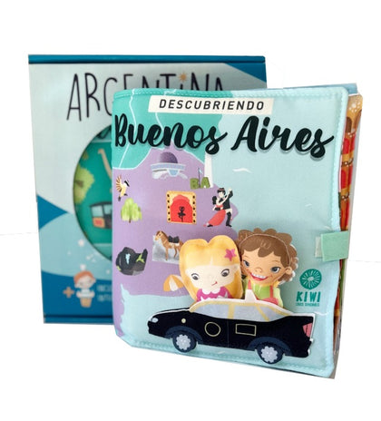 Descubriendo Buenos Aires - Libro de tela sensorial