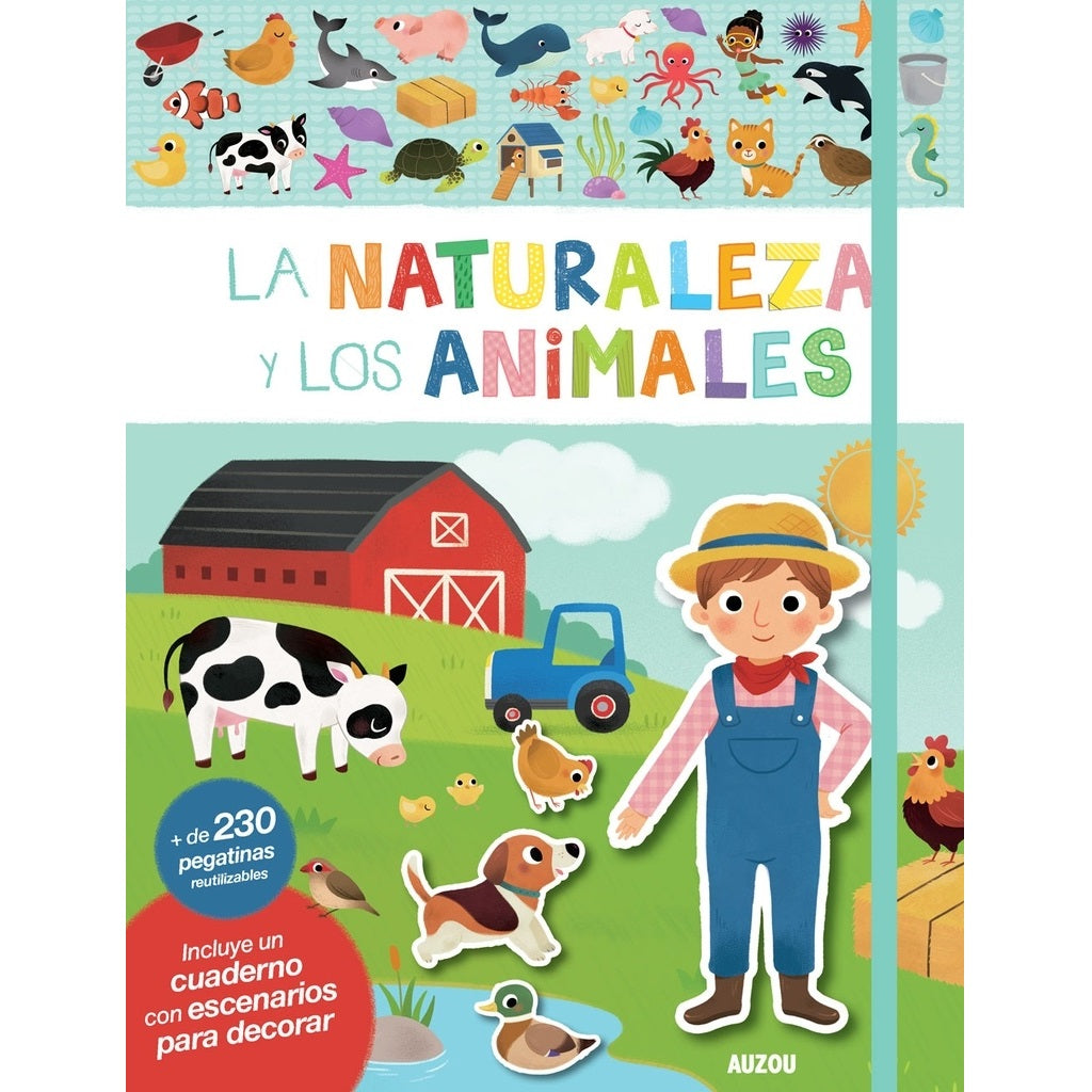 La naturaleza y los animales. Libro de stickers