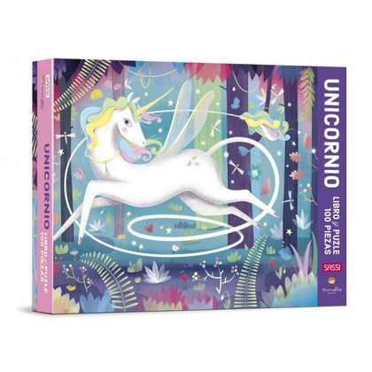 Unicornio.  Rompecabeza + libro